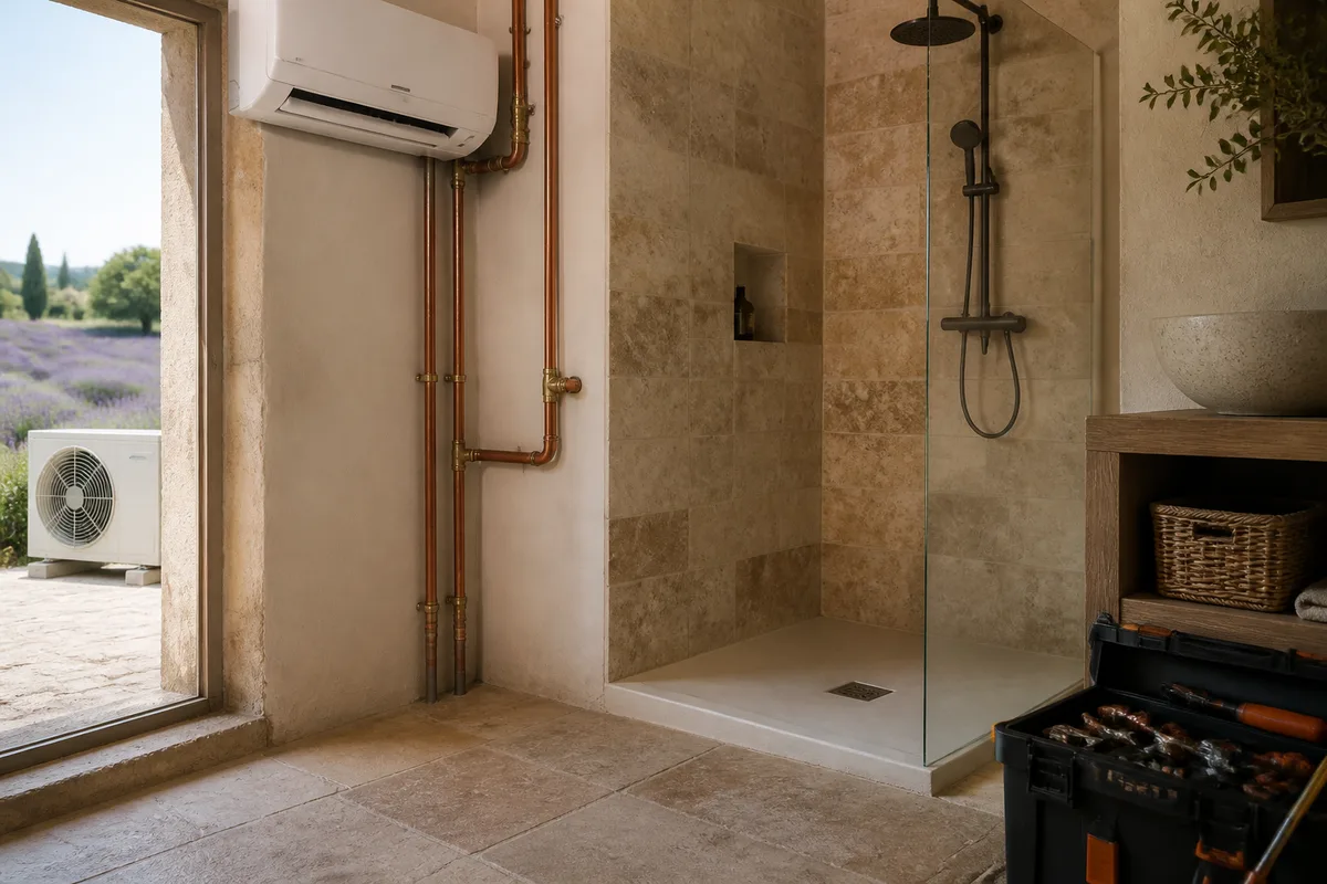 Douche à l'italienne : prix constatés, contraintes et erreurs à éviter